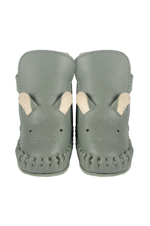 KIDS Donsje Kapi Special Booties Hippo Baby Booties - Green Bay Leather