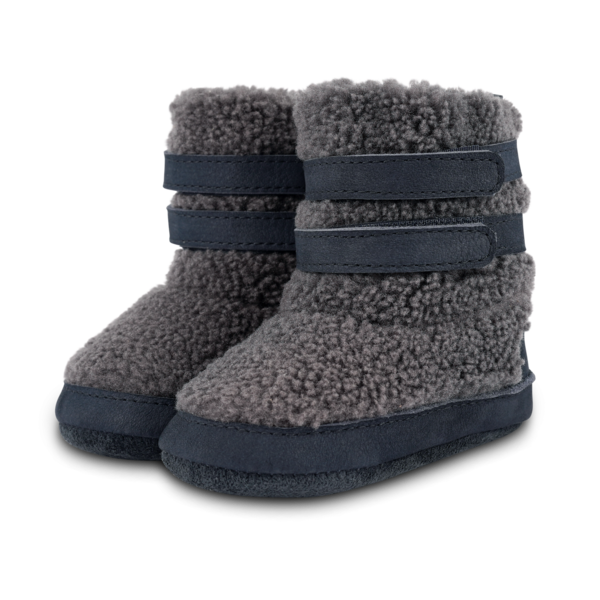 KIDS Donsje Larisso Booties - Navy Nubuck
