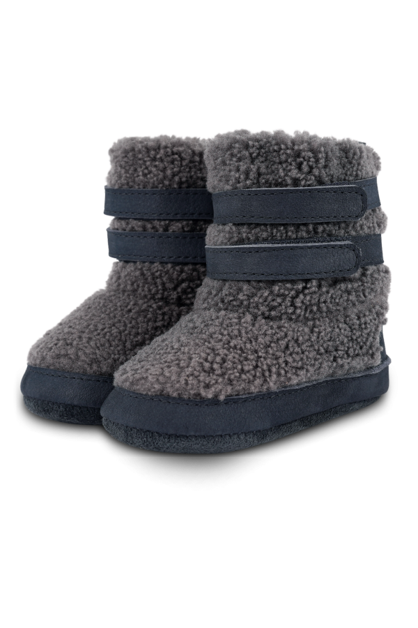 KIDS Donsje Larisso Booties - Navy Nubuck