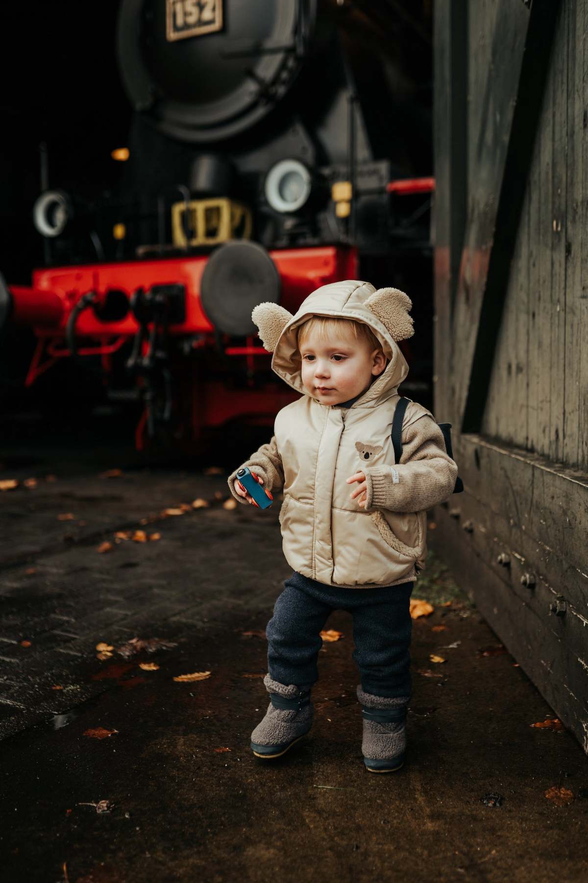 KIDS Donsje Larisso Booties - Navy Nubuck - Image 2 of 6