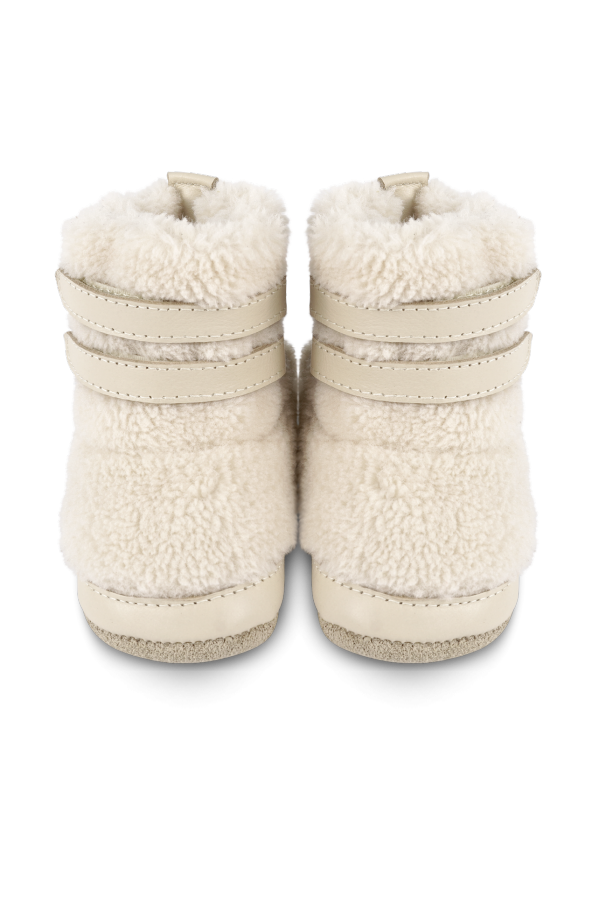 Donsje Larisso Booties - Off White Curly Faux Fur