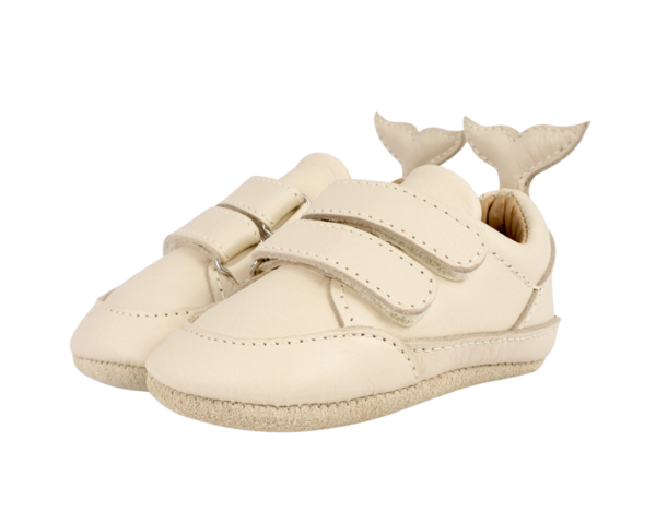 KIDS Donsje Levin Sneakers - Cream Leather
