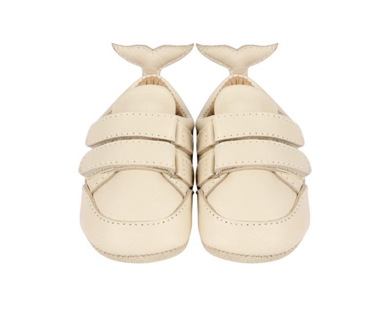 KIDS Donsje Levin Sneakers - Cream Leather