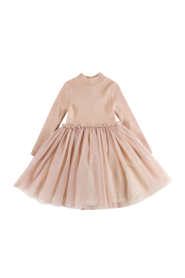 KIDS Donsje Lotus Dress - Light Coral