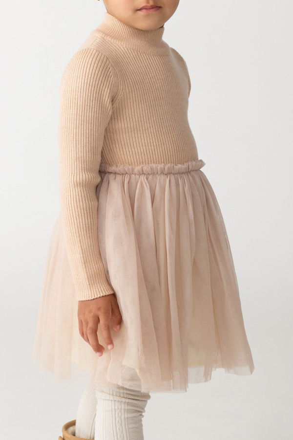 KIDS Donsje Lotus Dress - Light Coral