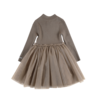 KIDS Donsje Lotus Dress - Taupe - Thumbnail 3
