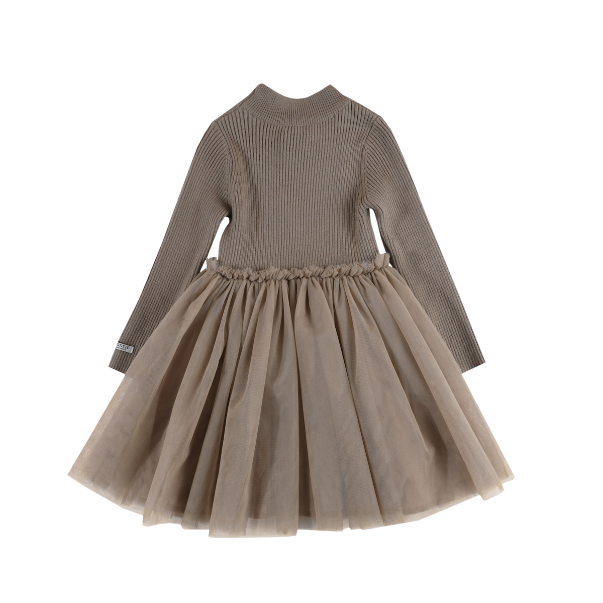 KIDS Donsje Lotus Dress - Taupe - Image 3 of 7