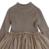 KIDS Donsje Lotus Dress - Taupe - Thumbnail 4