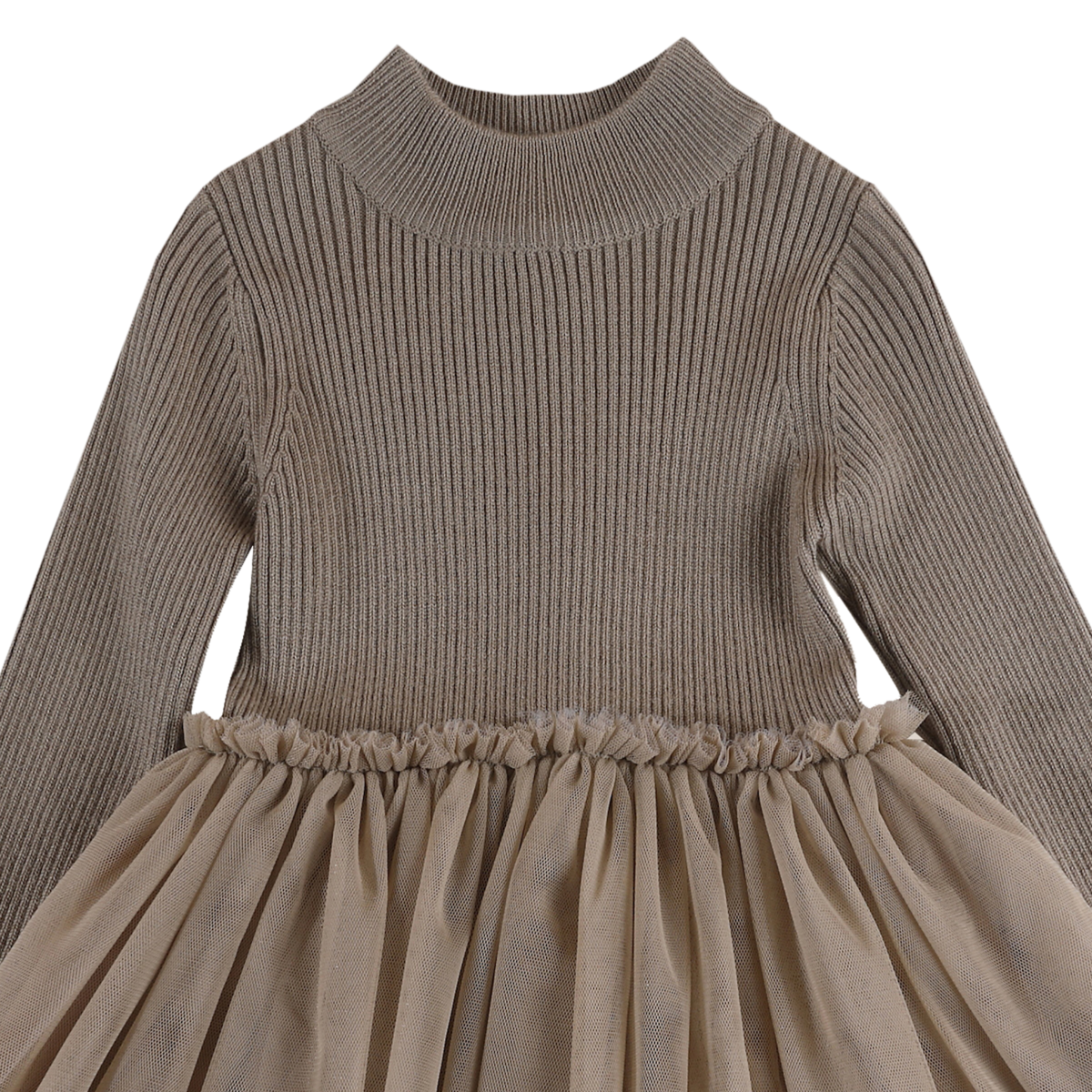 KIDS Donsje Lotus Dress - Taupe - Image 4 of 7