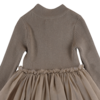 KIDS Donsje Lotus Dress - Taupe - Thumbnail 6