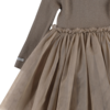 KIDS Donsje Lotus Dress - Taupe - Thumbnail 7