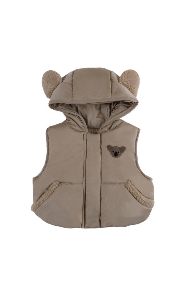KIDS Donsje Luijx Bodywarmer - Soft Taupe