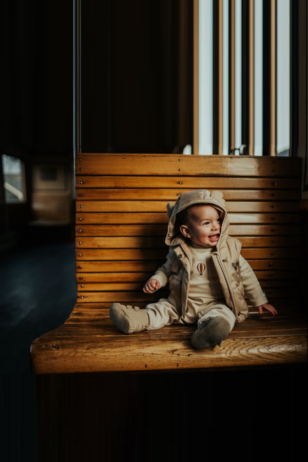 KIDS Donsje Luijx Bodywarmer - Soft Taupe