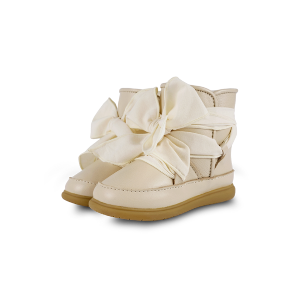 KIDS Donsje Maudi Shoes - Cream Leather