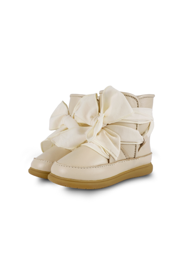 KIDS Donsje Maudi Shoes - Cream Leather