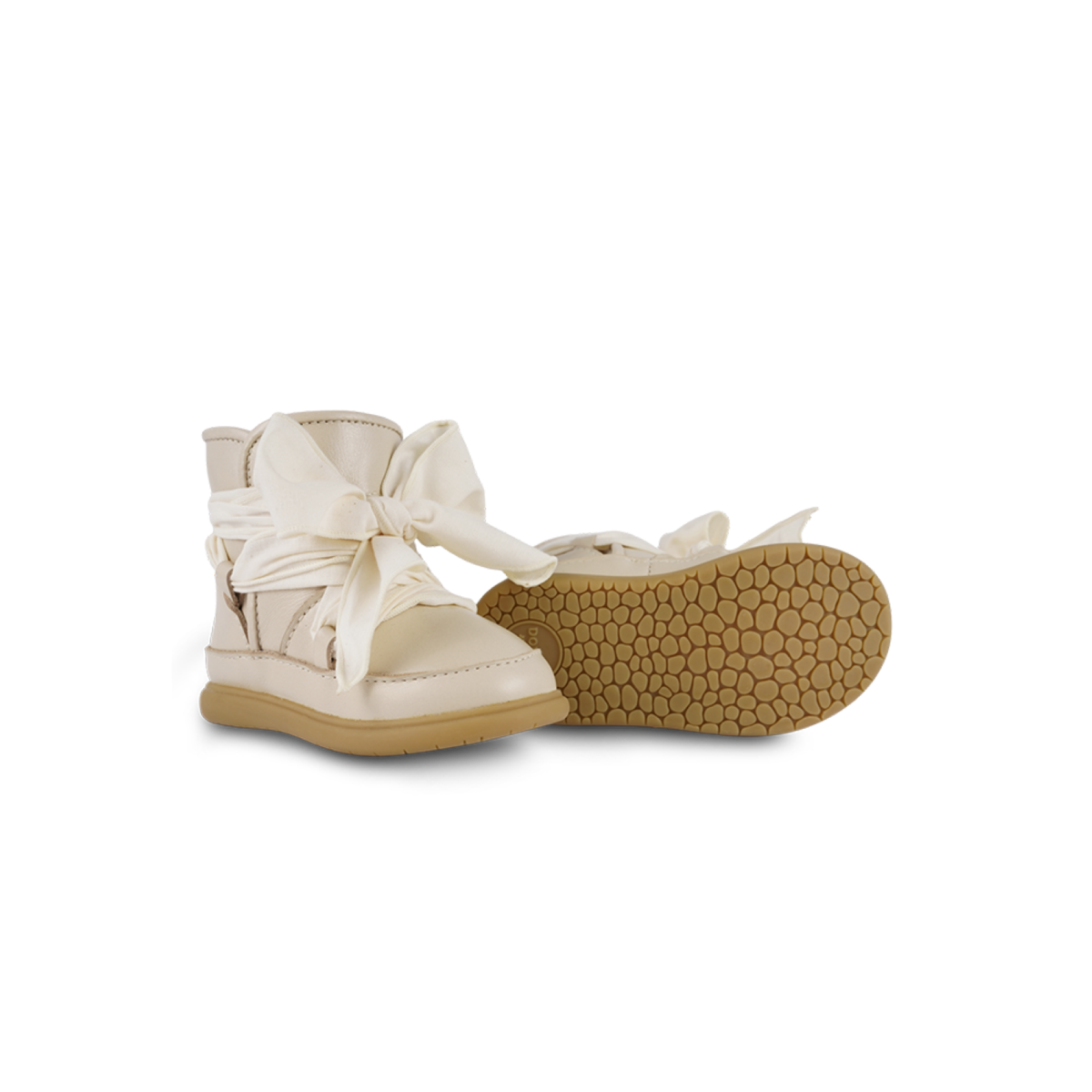 KIDS Donsje Maudi Shoes - Cream Leather - Image 6 of 6