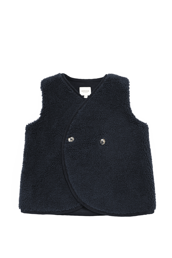 KIDS Donsje Monty Gilet - Blue Marine