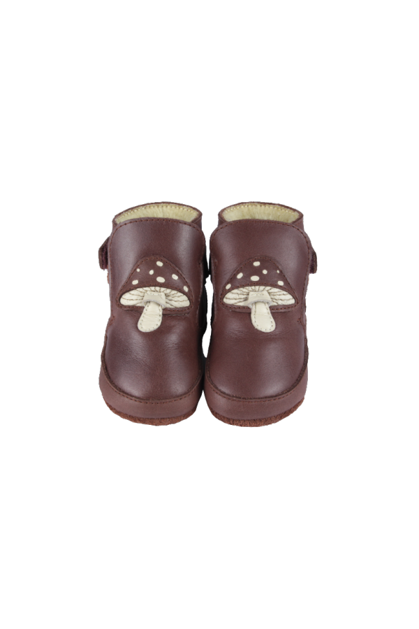 KIDS Donsje Mush Booties Toadstool Booties - Burgundy Classic Leather