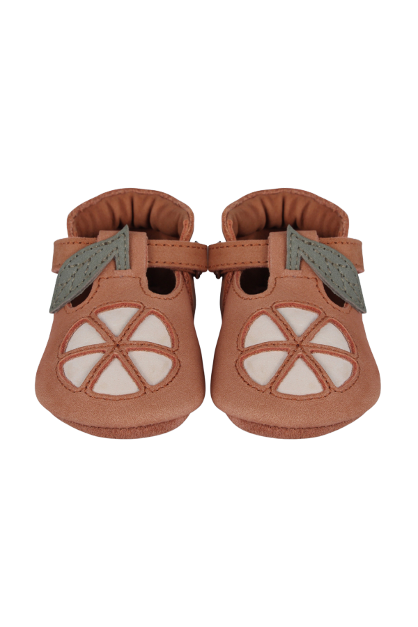 KIDS Donsje Nanoe Grapefruit Baby Shoes - Walnut Nubuck