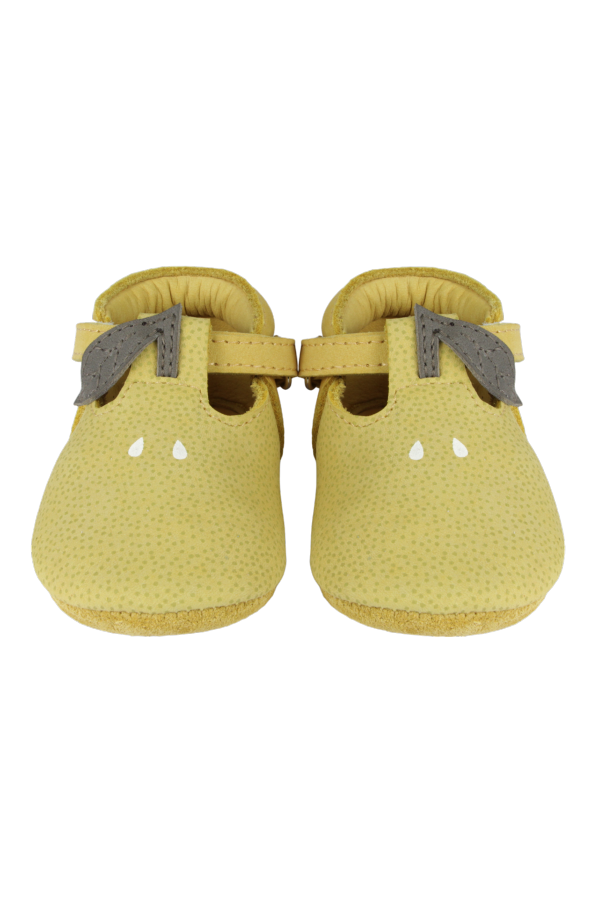 KIDS Donsje Nanoe Shoes Lemon Baby Shoes - Canary Dotted Nubuck