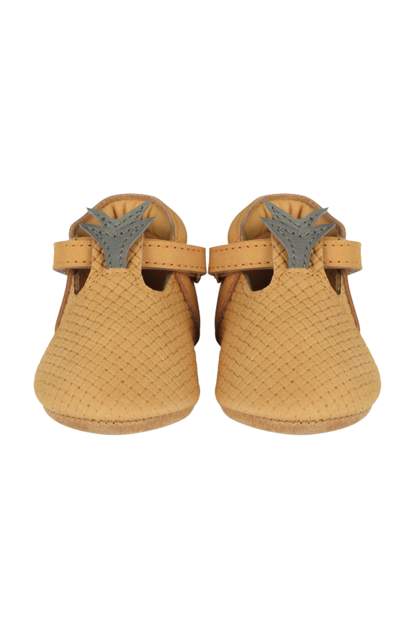 KIDS Donsje Nanoe Shoes - Caramel Stamped Nubuck