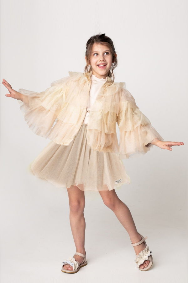 KIDS Donsje Norelie Jacket - Soft Powder Metallic