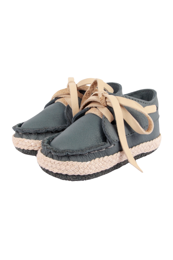 Donsje Noud Baby Shoes - Blue Stone Leather