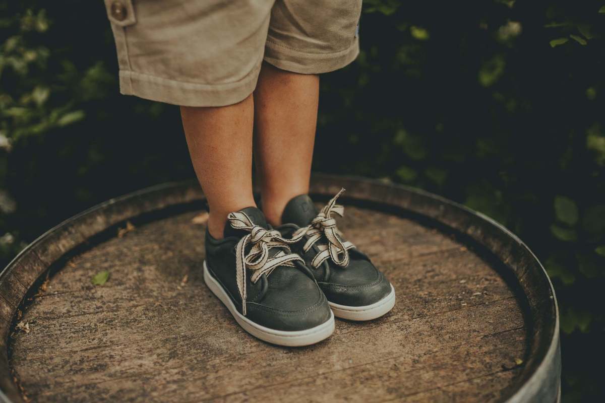 KIDS Donsje Oney Sneakers - Stellar Blue Leather - Image 3 of 7