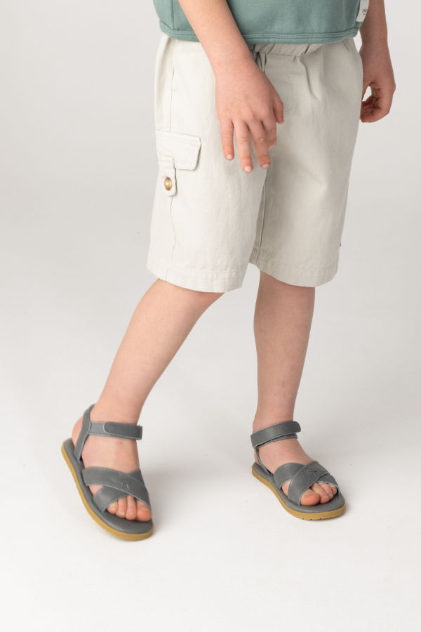 KIDS Donsje Otis Sandals - Petrol Leather