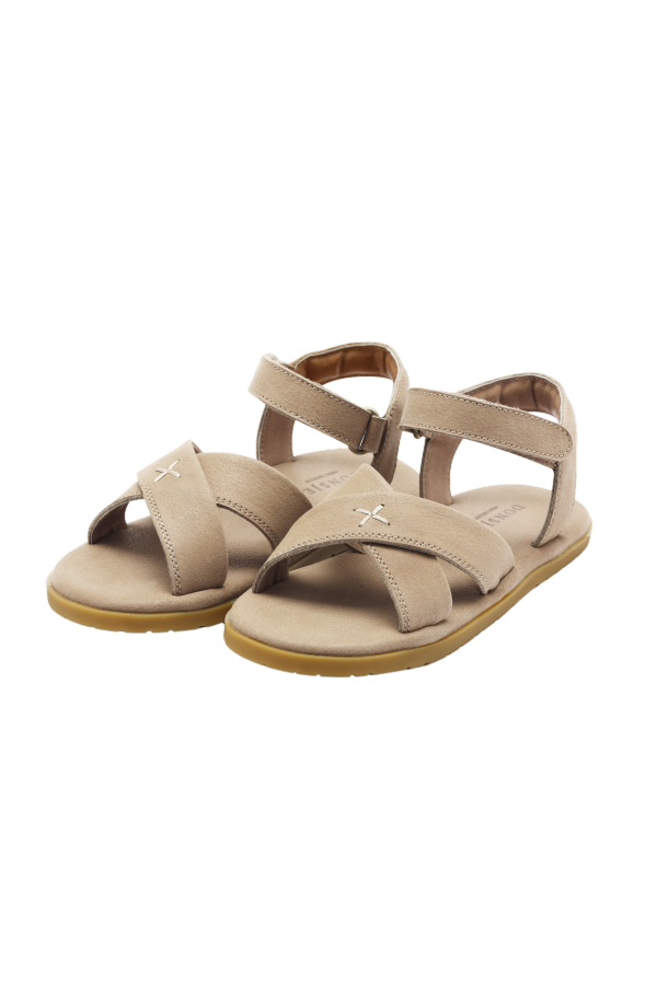KIDS Donsje Otis Sandals - Taupe Leather