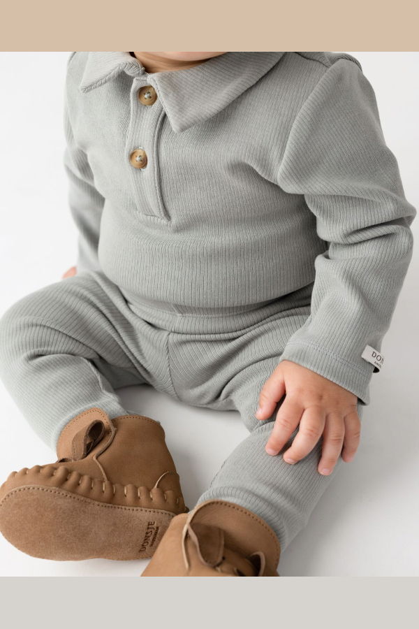 KIDS Donsje Paulo Bodysuit - Lava Grey