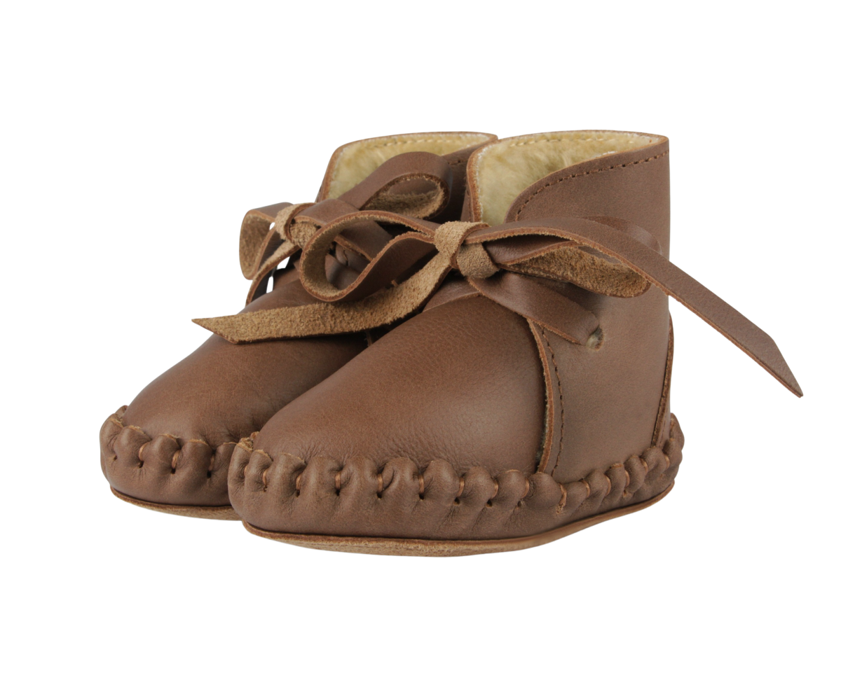 KIDS Donsje Pina Classic Booties - Cognac - Image 1 of 6