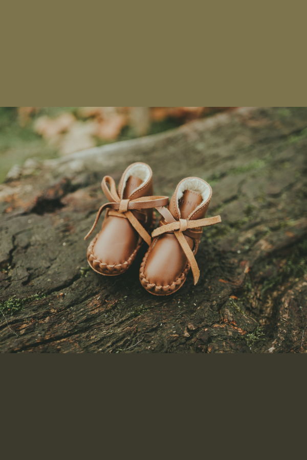 KIDS Donsje Pina Classic Booties - Cognac