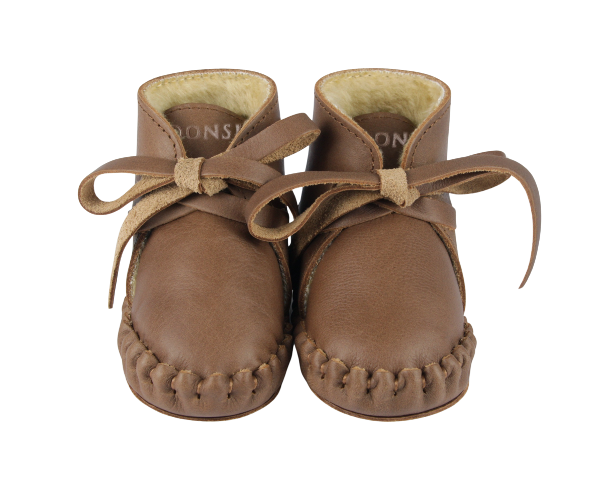KIDS Donsje Pina Classic Booties - Cognac - Image 3 of 6