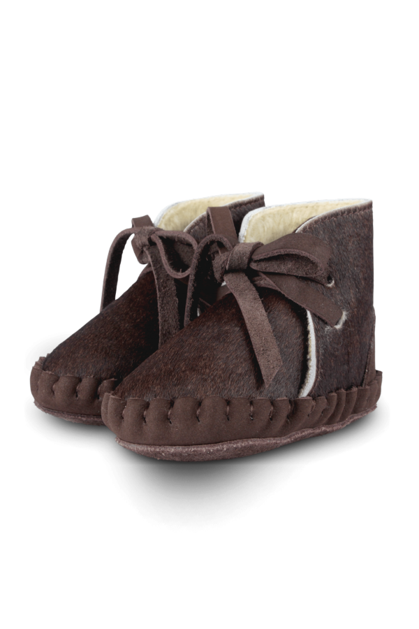 KIDS Donsje Pina Exclusive Booties Booties - Brown Cow Hair