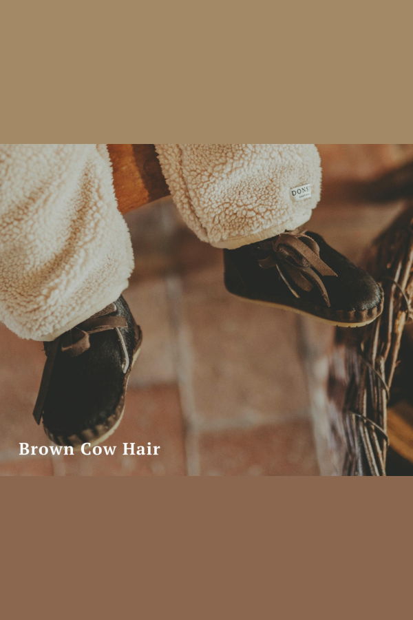 KIDS Donsje Pina Exclusive Booties Booties - Brown Cow Hair