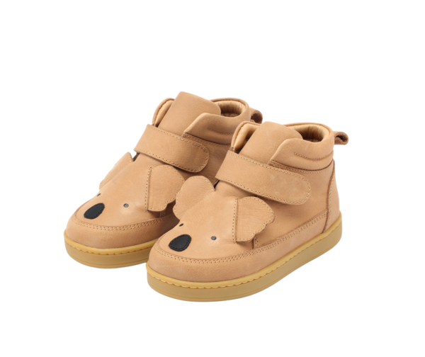 KIDS Donsje Qika Koala Sneakers - Truffle Leather