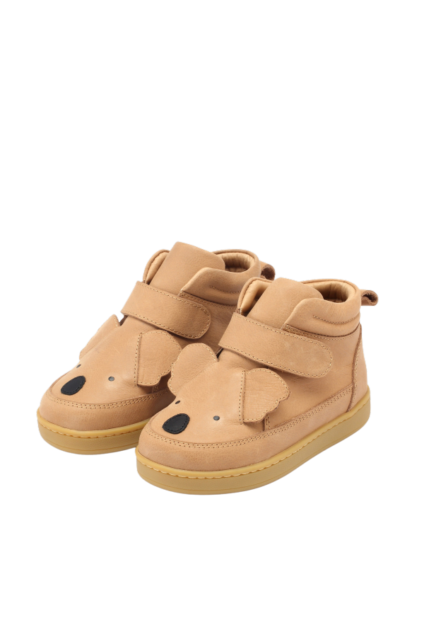 KIDS Donsje Qika Koala Sneakers - Truffle Leather