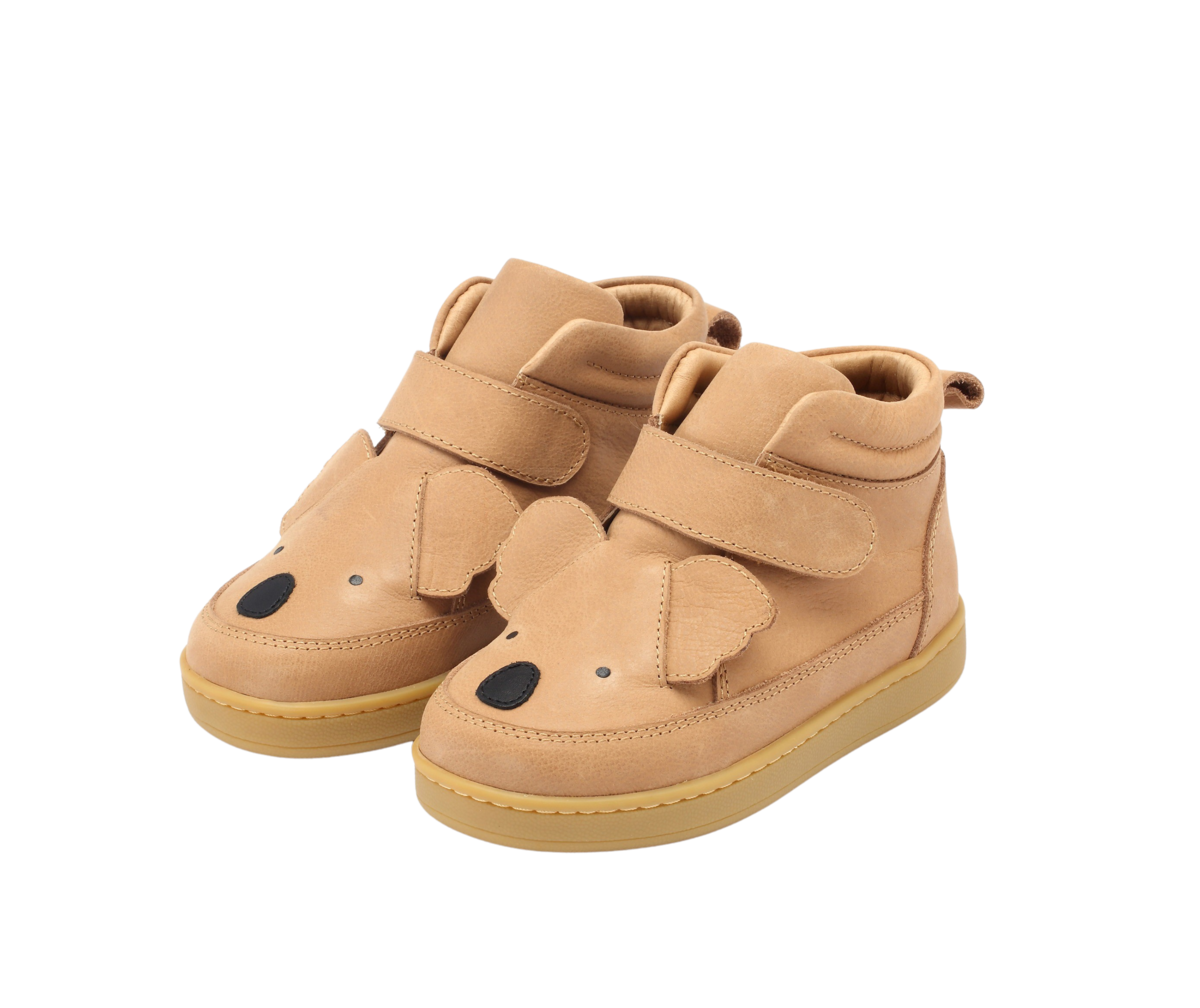 KIDS Donsje Qika Koala Sneakers - Truffle Leather - Image 1 of 6