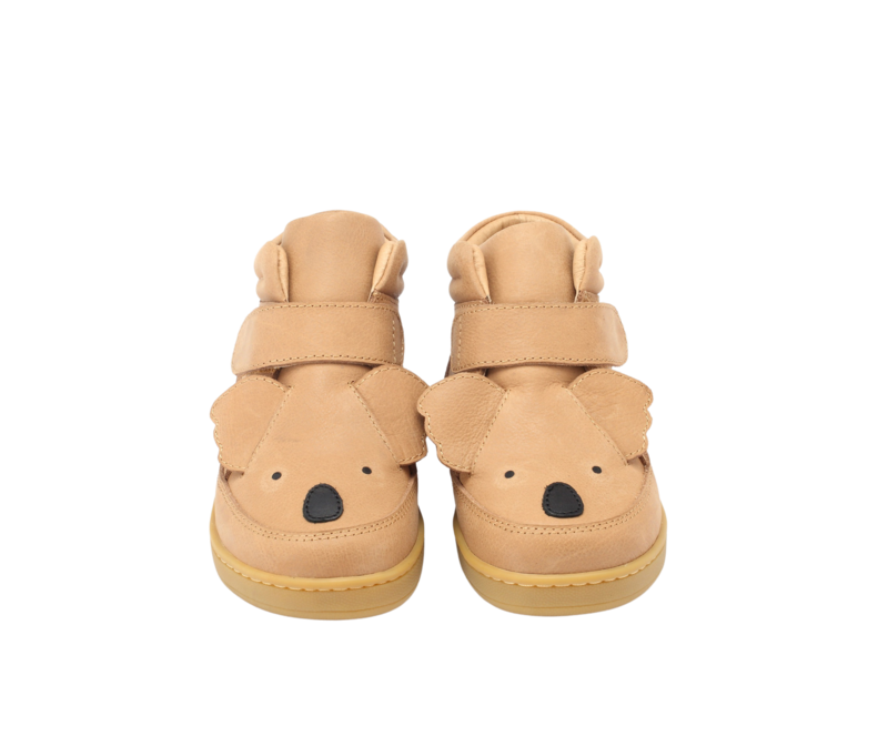 KIDS Donsje Qika Koala Sneakers - Truffle Leather
