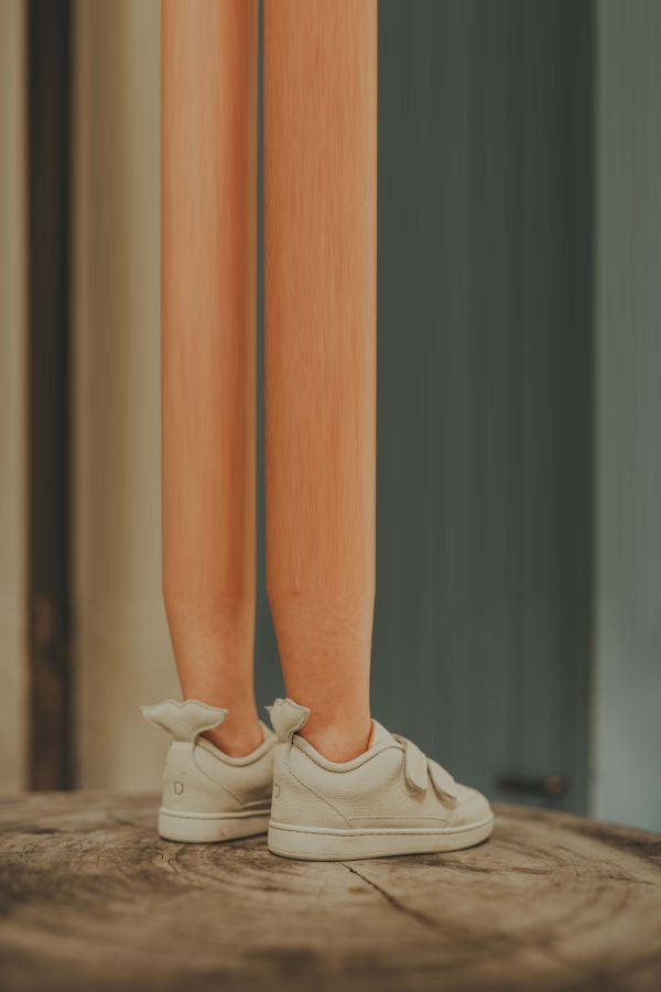 KIDS Donsje Rian Sneakers - Cream Leather