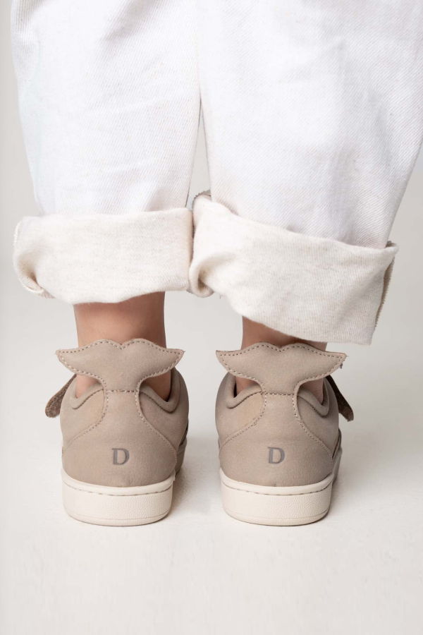 KIDS Donsje Rian Sneakers - Vintage Grey Leather