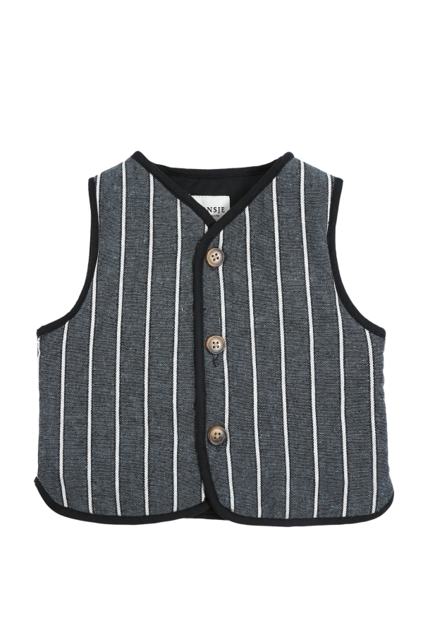 KIDS Donsje Ririo Gilet - Night Blue Melange