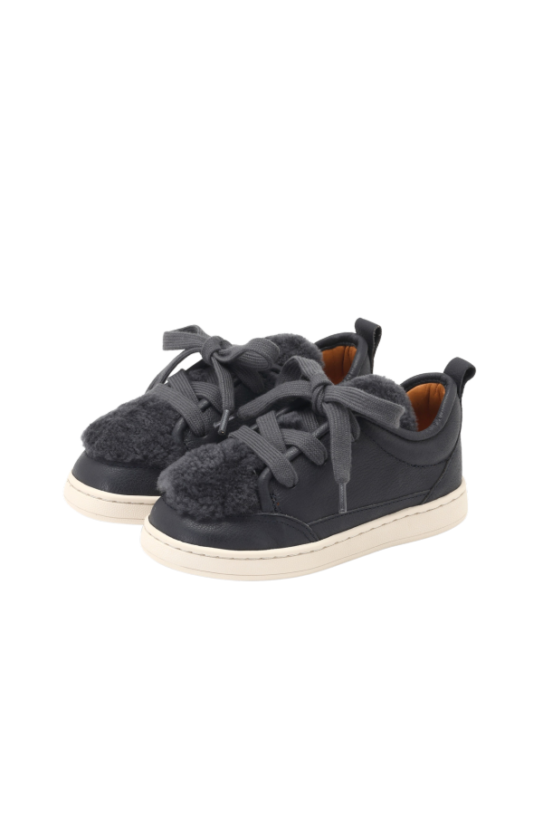 KIDS Donsje Sandor Sneakers - Navy Leather