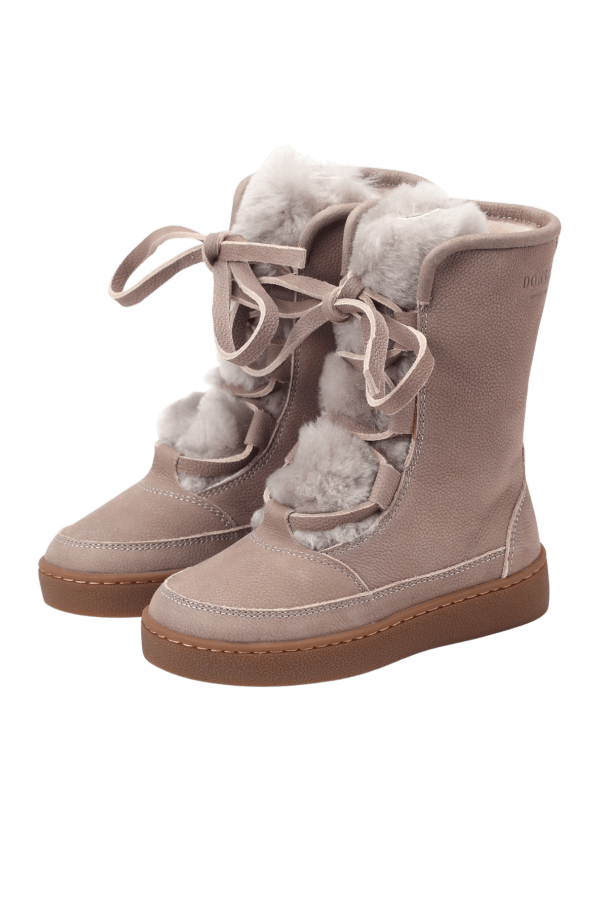 KIDS Donsje Sonny Boots - Light Grey Betting Leather