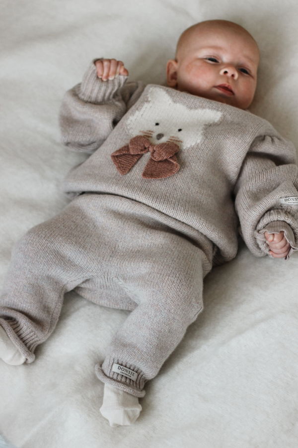 Kids Donsje Trig Merino Wool Trousers - Ash Rose