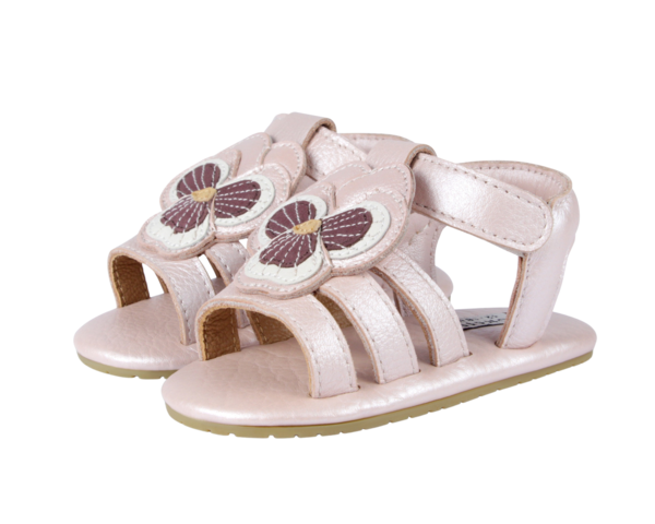 KIDS Donsje Tuti Fields Violette Sandals - Rose Metallic Leather KIDS Donsje Tuti Fields Violette Sandals - Rose Metallic Leather