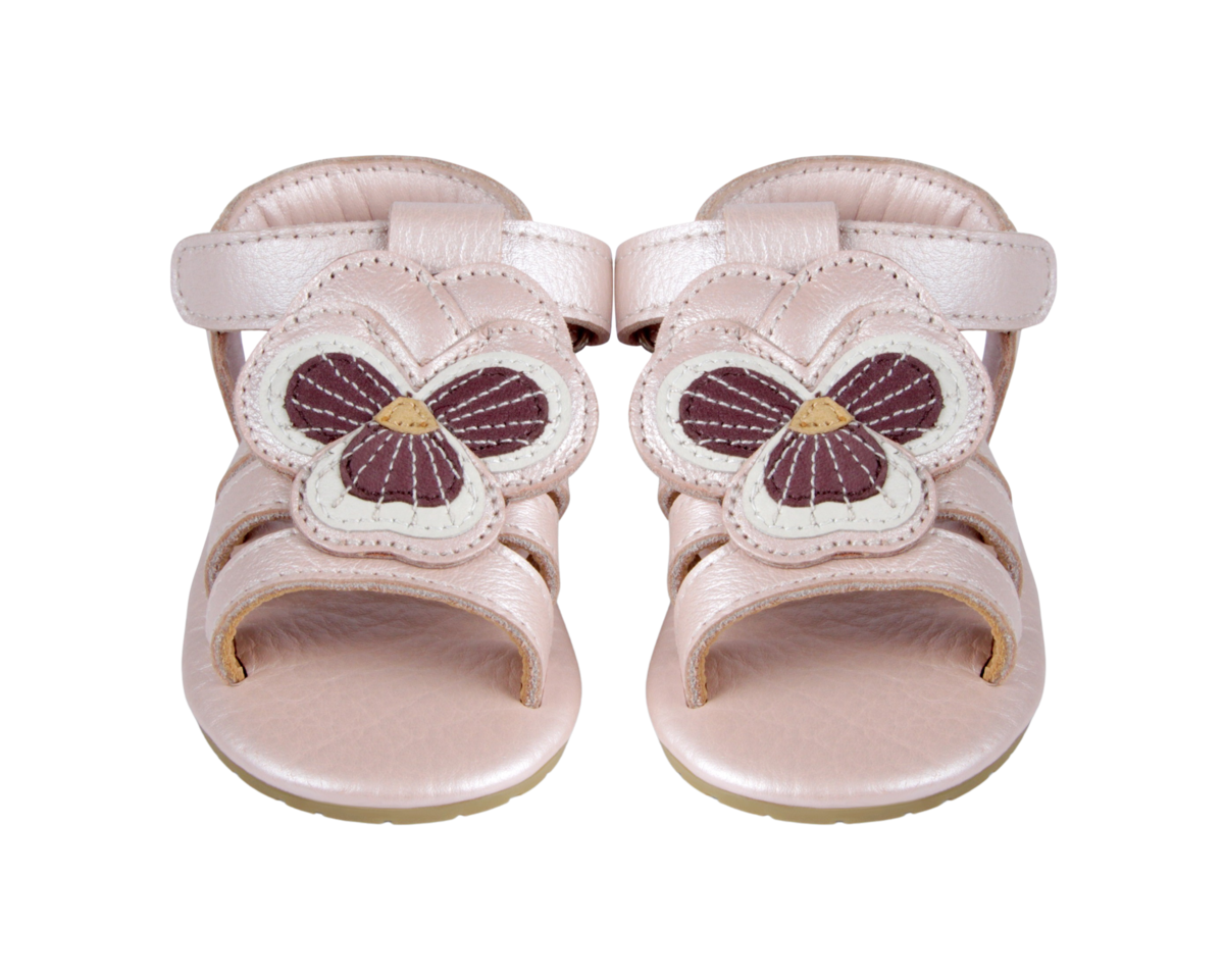 KIDS Donsje Tuti Fields Violette Sandals - Rose Metallic Leather - Image 3 of 6