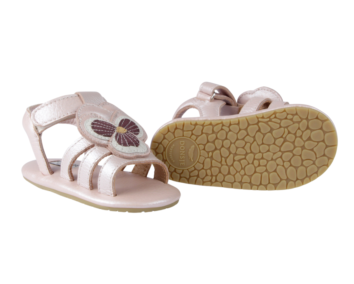 KIDS Donsje Tuti Fields Violette Sandals - Rose Metallic Leather - Image 6 of 6