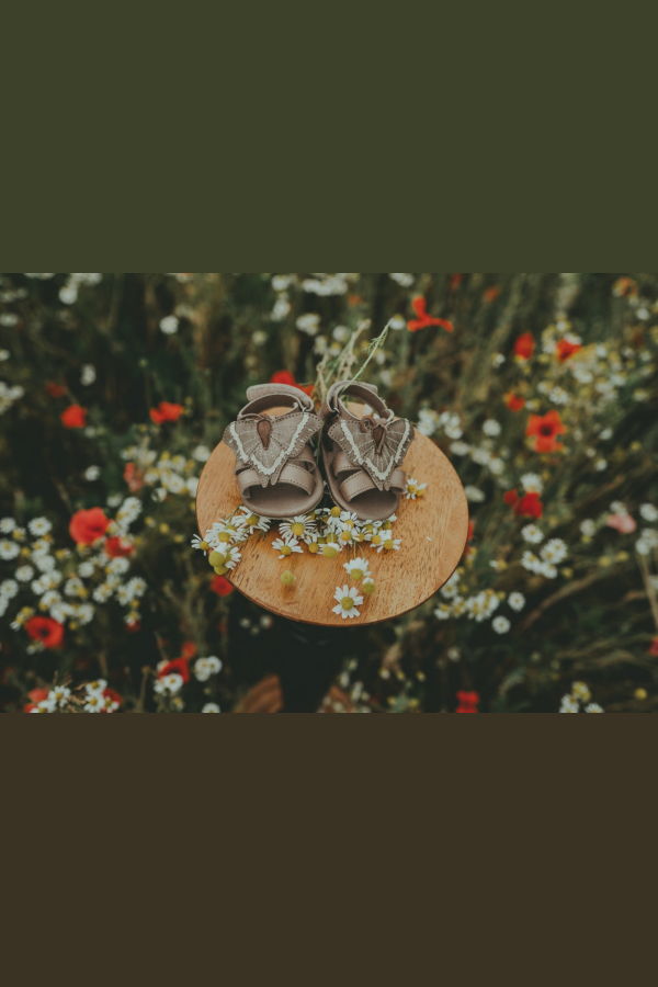 KIDS Donsje Tuti Sky Night Butterfly Baby Sandals - Truffle Metallic Nubuck